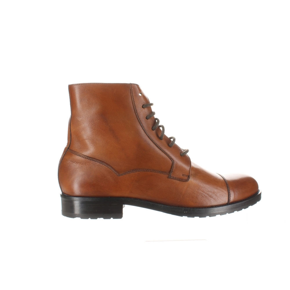 MASSIMO MATTEO FULL MARRONE BROWN LEATHER ANKLE BOOT NWT SZ 10.5
